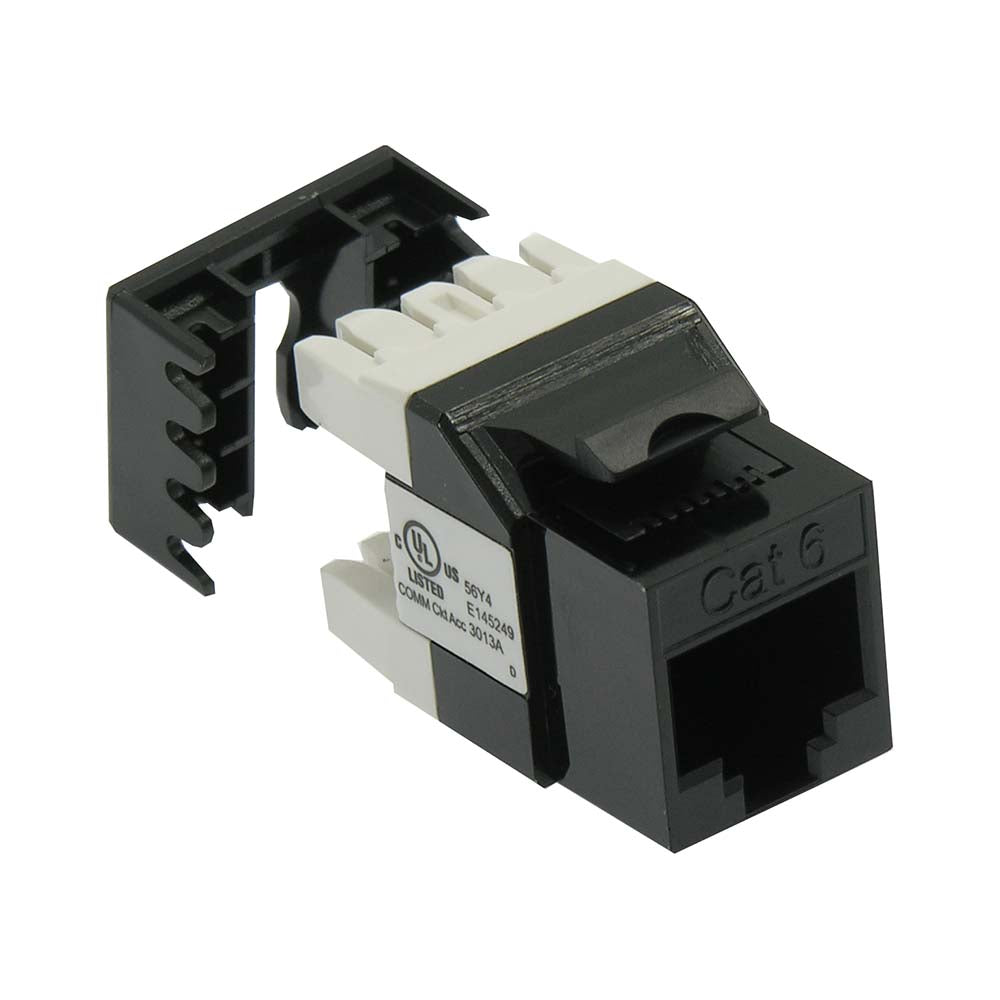 CAT6 RJ45 110 Type 180° Keystone Jack CAT6 RJ45 110 Type 180° Keystone Jack